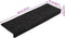 vidaXL - Trapmatten - 10 - st - 65x21x4 - cm - naaldvilt - zwart