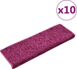 vidaXL - Trapmatten - 10 - st - 65x21x4 - cm - violet