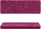 vidaXL - Trapmatten - 10 - st - 65x21x4 - cm - violet