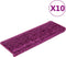 vidaXL - Trapmatten - 10 - st - 65x21x4 - cm - violet
