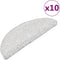 vidaXL - Trapmatten - 10 - st - 65x21x4 - cm - wit