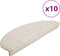 vidaXL - Trapmatten - 10 - st - 65x21x4 - cm - wit