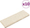vidaXL - Trapmatten - 10 - st - 65x21x4 - cm - wit