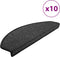 vidaXL - Trapmatten - 10 - st - 65x24x4 - cm - antracietkleurig