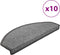 vidaXL - Trapmatten - 10 - st - 65x24x4 - cm - donkergrijs