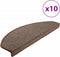 vidaXL - Trapmatten - 10 - st - 65x24x4 - cm - koffiebruin
