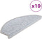 vidaXL - Trapmatten - 10 - st - 65x24x4 - cm - lichtgrijs