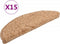 vidaXL - Trapmatten - 15 - st - 56x17x3 - cm - beige