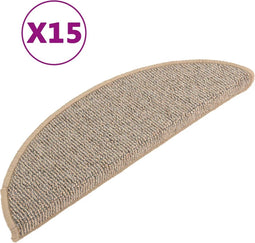 vidaXL - Trapmatten - 15 - st - 56x17x3 - cm - bruin