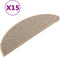 vidaXL - Trapmatten - 15 - st - 56x17x3 - cm - bruin