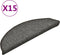 vidaXL - Trapmatten - 15 - st - 56x17x3 - cm - donkergrijs