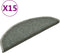 vidaXL - Trapmatten - 15 - st - 56x17x3 - cm - donkergroen