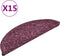 vidaXL - Trapmatten - 15 - st - 56x17x3 - cm - donkerpaars