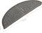 vidaXL - Trapmatten - 15 - st - 56x17x3 - cm - grijs