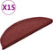 vidaXL - Trapmatten - 15 - st - 56x17x3 - cm - rood
