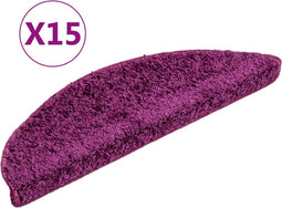 vidaXL - Trapmatten - 15 - st - 56x17x3 - cm - violet