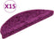 vidaXL - Trapmatten - 15 - st - 56x17x3 - cm - violet
