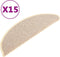 vidaXL - Trapmatten - 15 - st - 56x17x3 - cm - wit - en - bruin