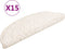 vidaXL - Trapmatten - 15 - st - 56x17x3 - cm - wit