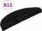 vidaXL - Trapmatten - 15 - st - 56x17x3 - cm - zwart