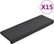 vidaXL - Trapmatten - 15 - st - 65x21x4 - cm - antraciet