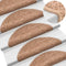 vidaXL - Trapmatten - 15 - st - 65x21x4 - cm - beige