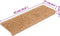 vidaXL - Trapmatten - 15 - st - 65x21x4 - cm - beige