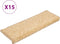 vidaXL - Trapmatten - 15 - st - 65x21x4 - cm - bruin