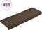 vidaXL - Trapmatten - 15 - st - 65x21x4 - cm - bruin
