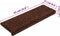 vidaXL - Trapmatten - 15 - st - 65x21x4 - cm - bruin