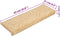 vidaXL - Trapmatten - 15 - st - 65x21x4 - cm - bruin