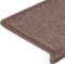 vidaXL - Trapmatten - 15 - st - 65x21x4 - cm - bruin