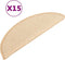 vidaXL - Trapmatten - 15 - st - 65x21x4 - cm - crèmekleurig