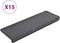 vidaXL - Trapmatten - 15 - st - 65x21x4 - cm - donkergrijs