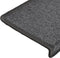 vidaXL - Trapmatten - 15 - st - 65x21x4 - cm - donkergrijs