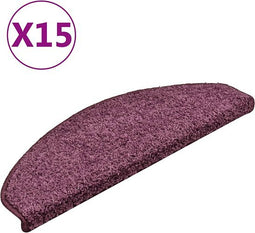 vidaXL - Trapmatten - 15 - st - 65x21x4 - cm - donkerpaars