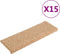 vidaXL - Trapmatten - 15 - st - 65x21x4 - cm - goudkleurig