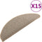 vidaXL - Trapmatten - 15 - st - 65x21x4 - cm - grijs - en - bruin
