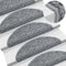 vidaXL - Trapmatten - 15 - st - 65x21x4 - cm - grijs