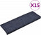 vidaXL - Trapmatten - 15 - st - 65x21x4 - cm - naaldvilt - blauw