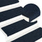 vidaXL - Trapmatten - 15 - st - 65x21x4 - cm - naaldvilt - blauw