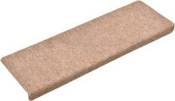 vidaXL - Trapmatten - 15 - st - 65x21x4 - cm - naaldvilt - bruin