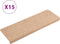 vidaXL - Trapmatten - 15 - st - 65x21x4 - cm - naaldvilt - bruin