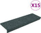 vidaXL - Trapmatten - 15 - st - 65x21x4 - cm - naaldvilt - bruin