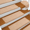 vidaXL - Trapmatten - 15 - st - 65x21x4 - cm - naaldvilt - bruin