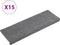 vidaXL - Trapmatten - 15 - st - 65x21x4 - cm - naaldvilt - lichtgrijs