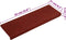 vidaXL - Trapmatten - 15 - st - 65x21x4 - cm - naaldvilt - rood