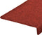 vidaXL - Trapmatten - 15 - st - 65x21x4 - cm - naaldvilt - rood