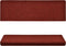 vidaXL - Trapmatten - 15 - st - 65x21x4 - cm - naaldvilt - rood