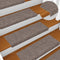 vidaXL - Trapmatten - 15 - st - 65x21x4 - cm - naaldvilt - crèmekleurig